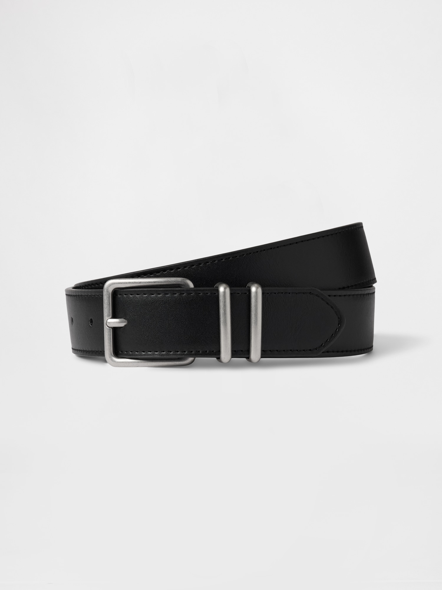 Skinny Vegan-Leather Belt