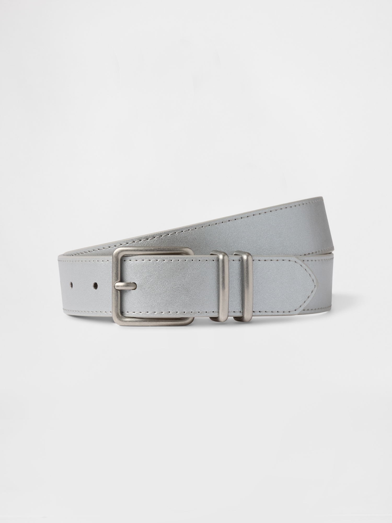 Skinny Vegan-Leather Belt