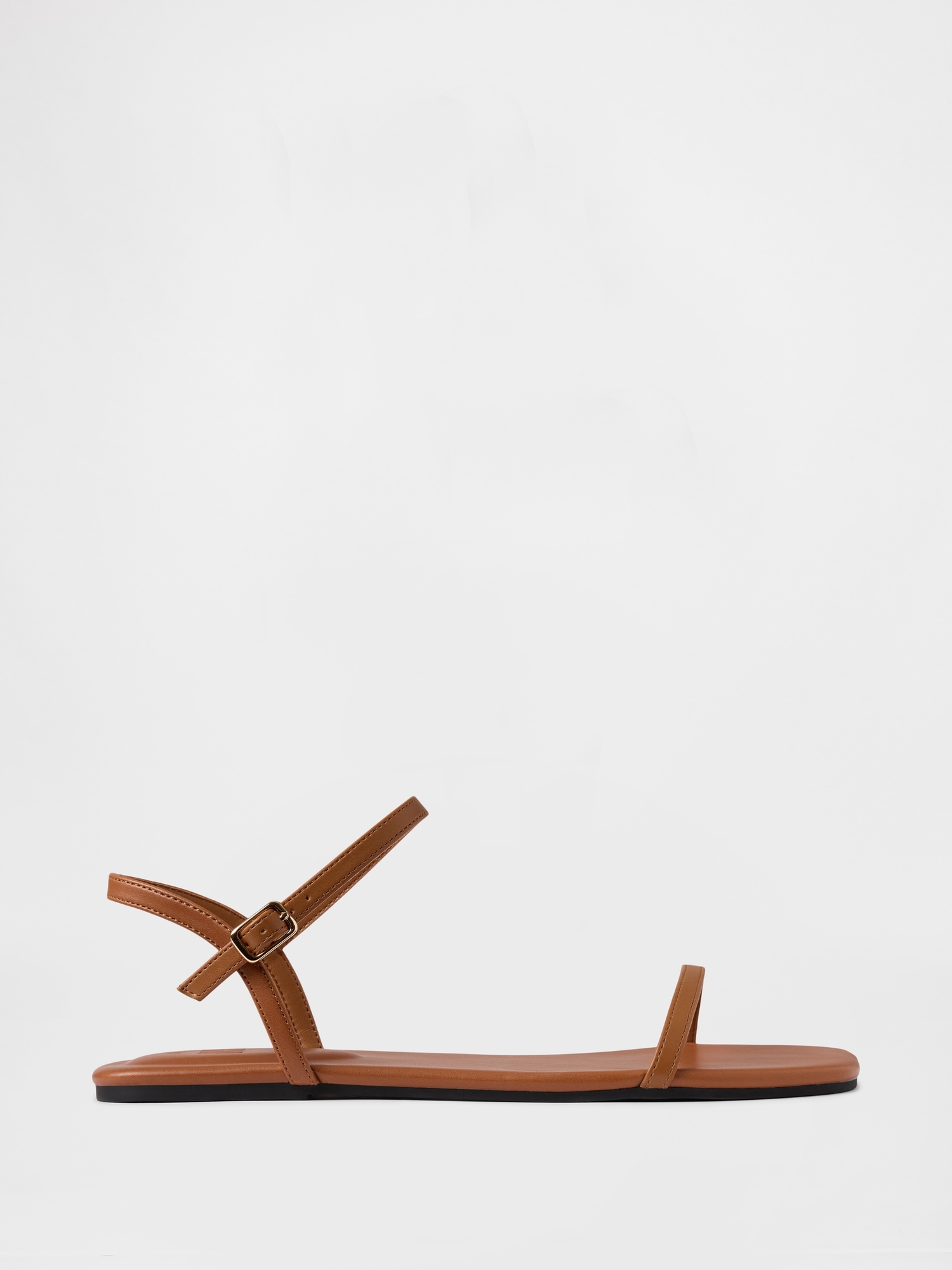 Vegan-Leather Strappy Sandals