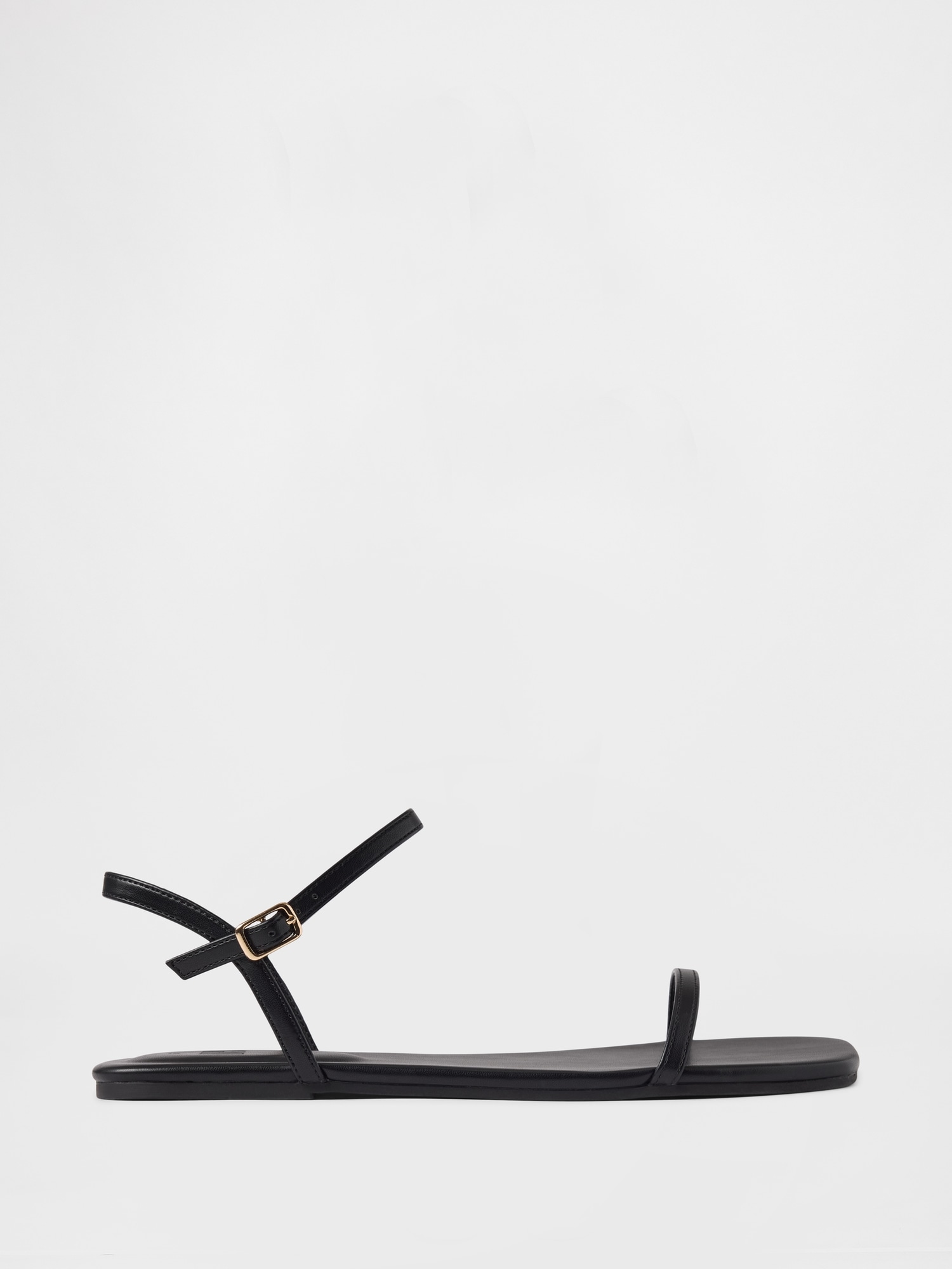 Vegan-Leather Strappy Sandals