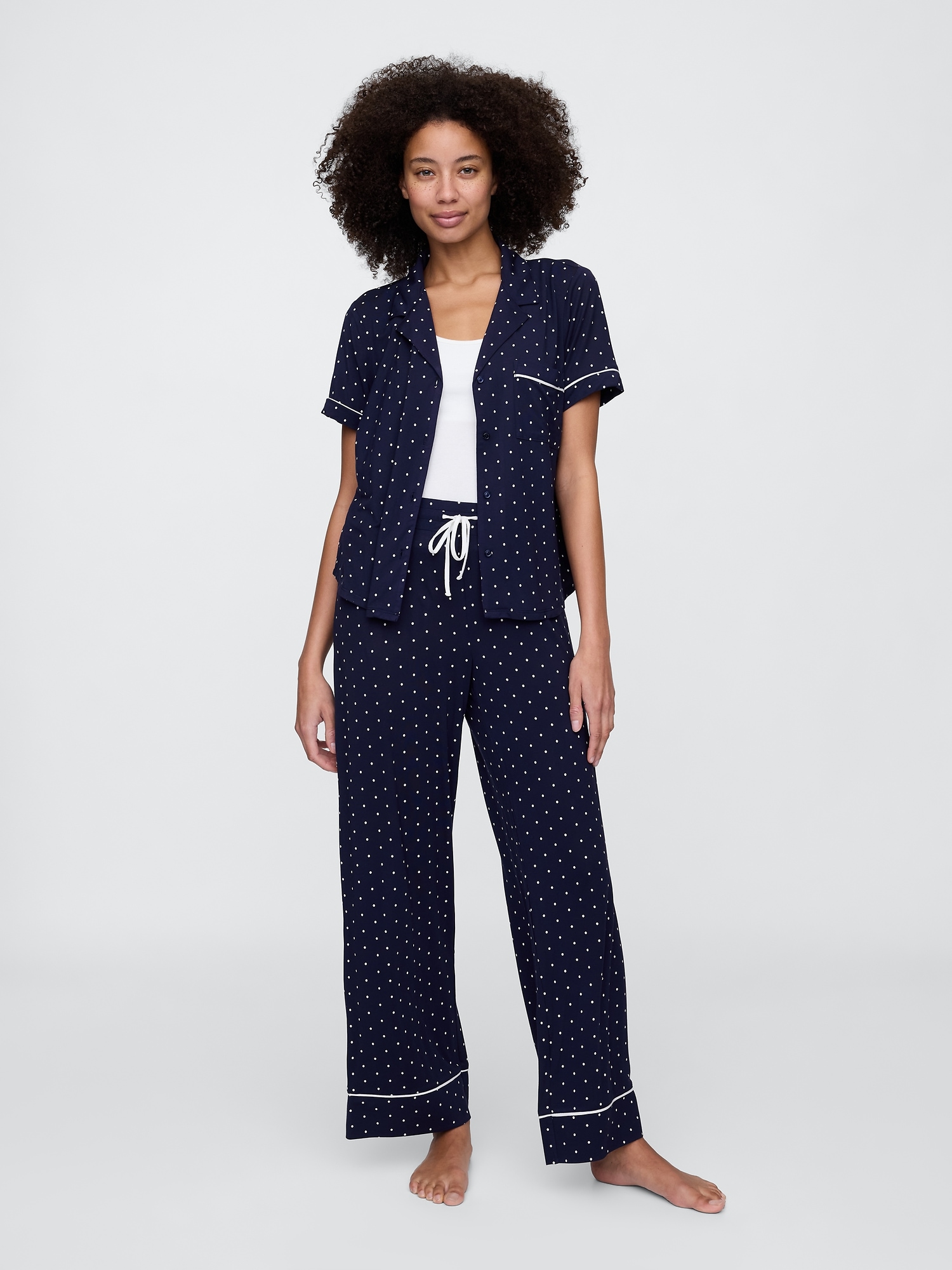 Modal Wide-Leg PJ Pants