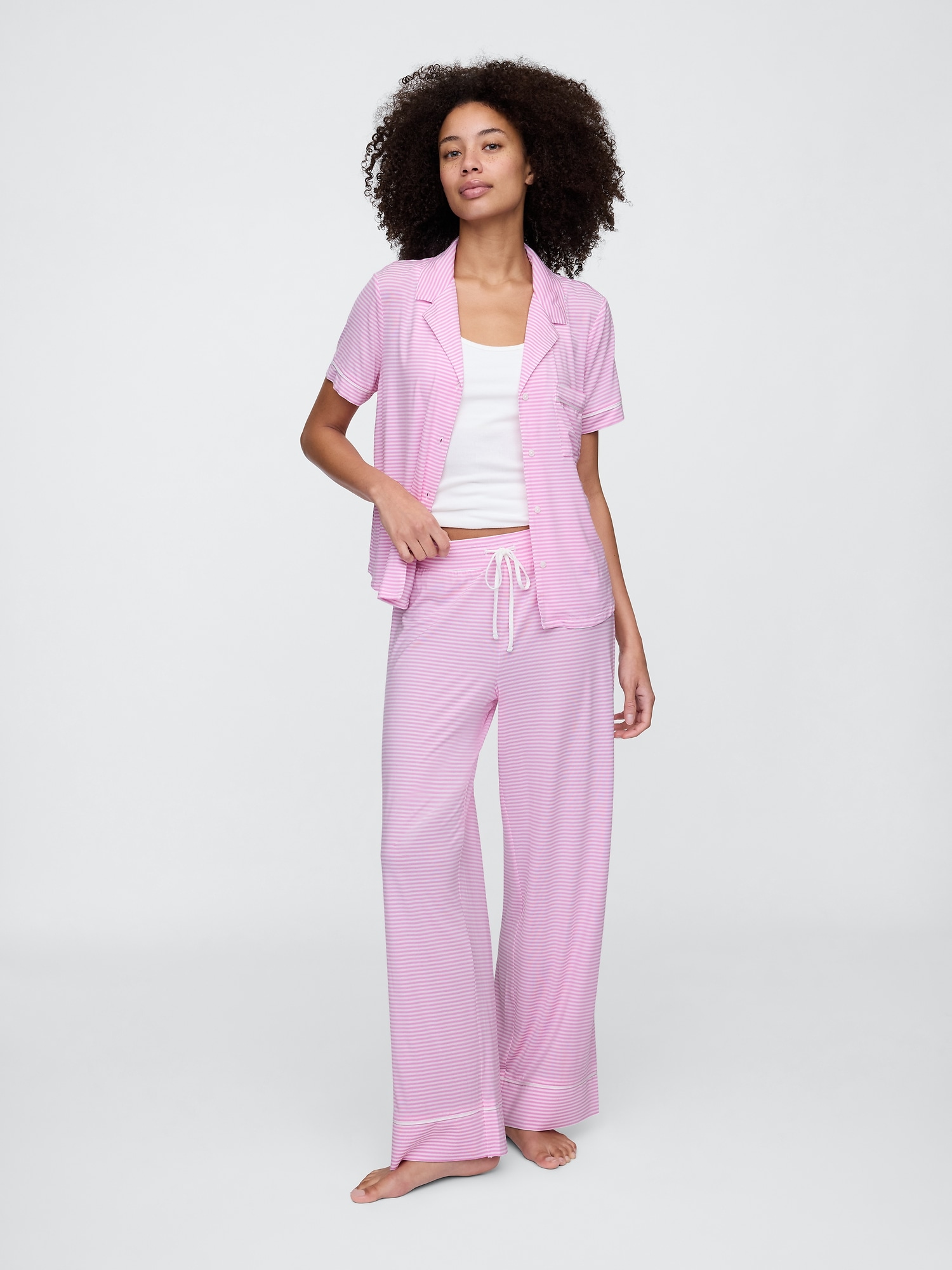 Modal Wide-Leg PJ Pants