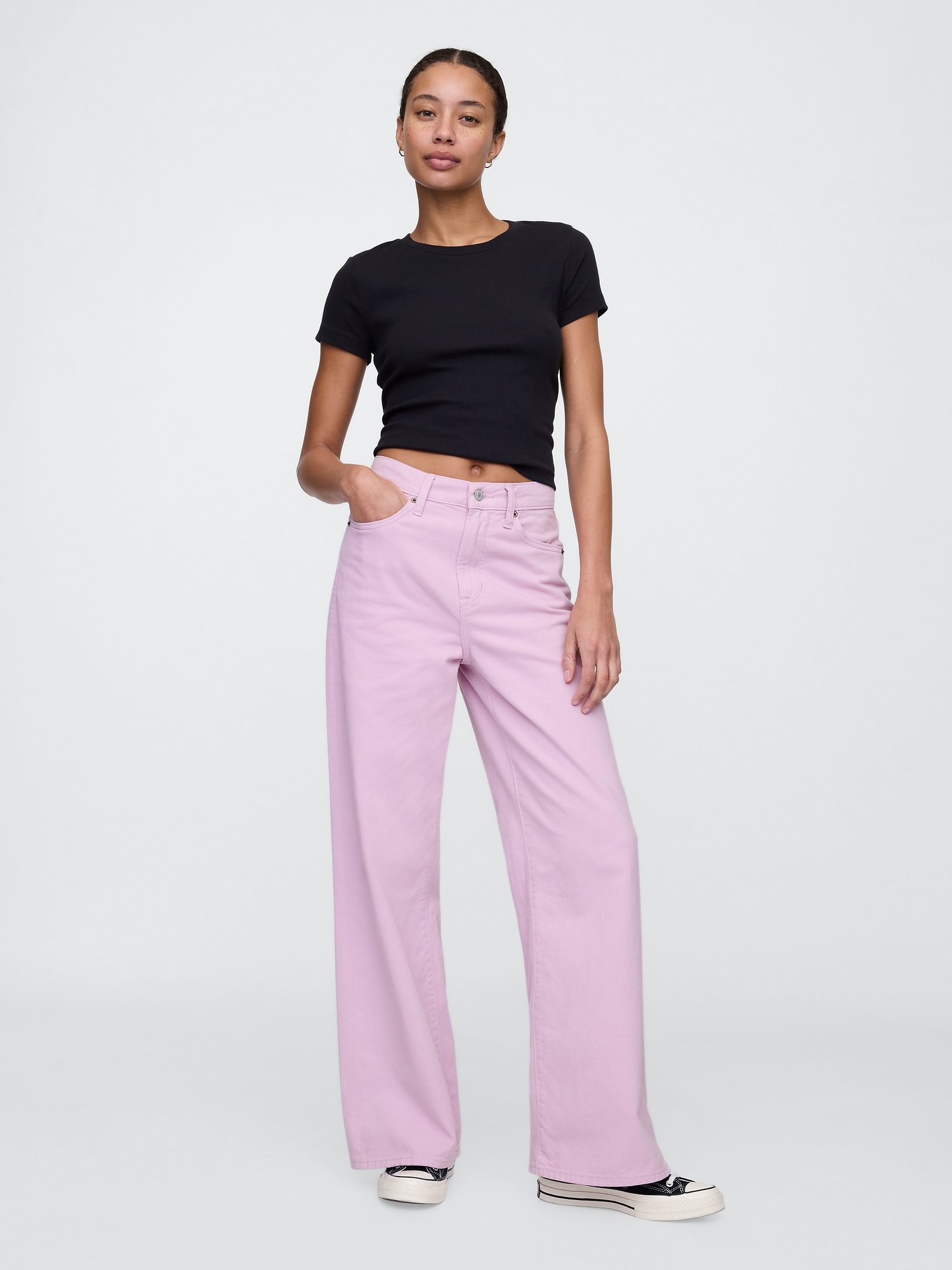 High Rise Wide-Leg Jeans