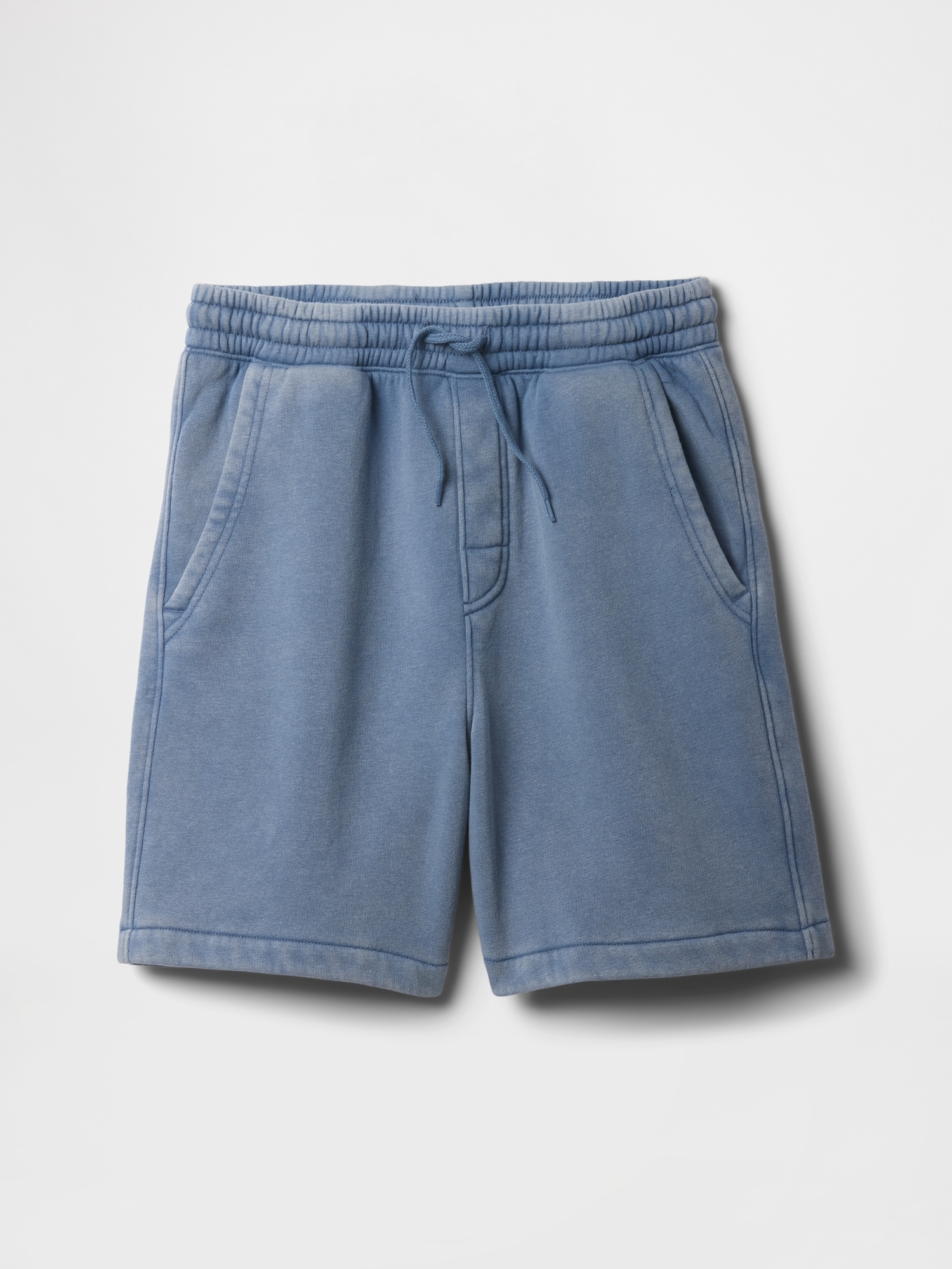 Kids Washed-Fleece Pull-On Shorts