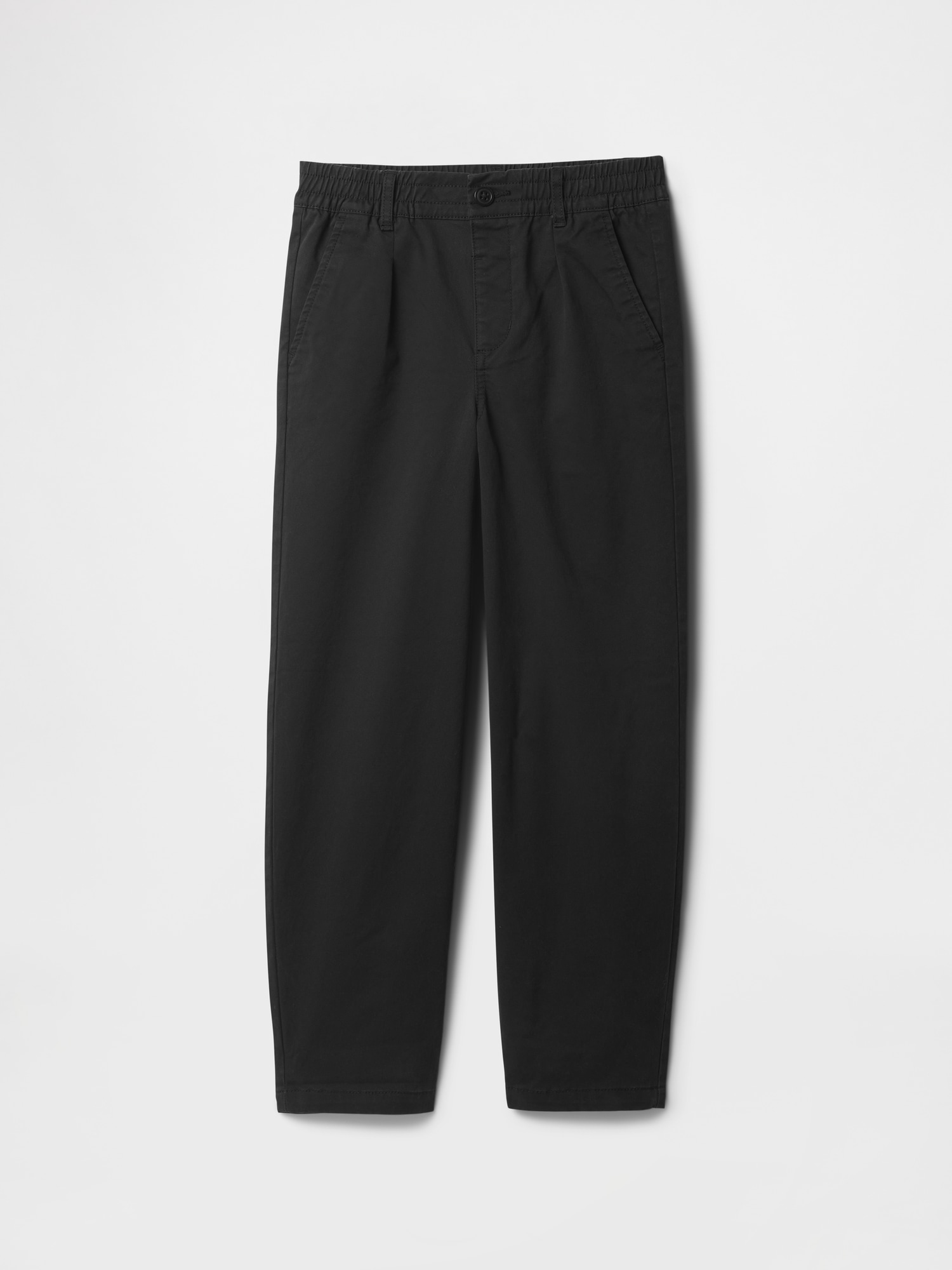 Kids Relaxed Uniform Chinos - Black