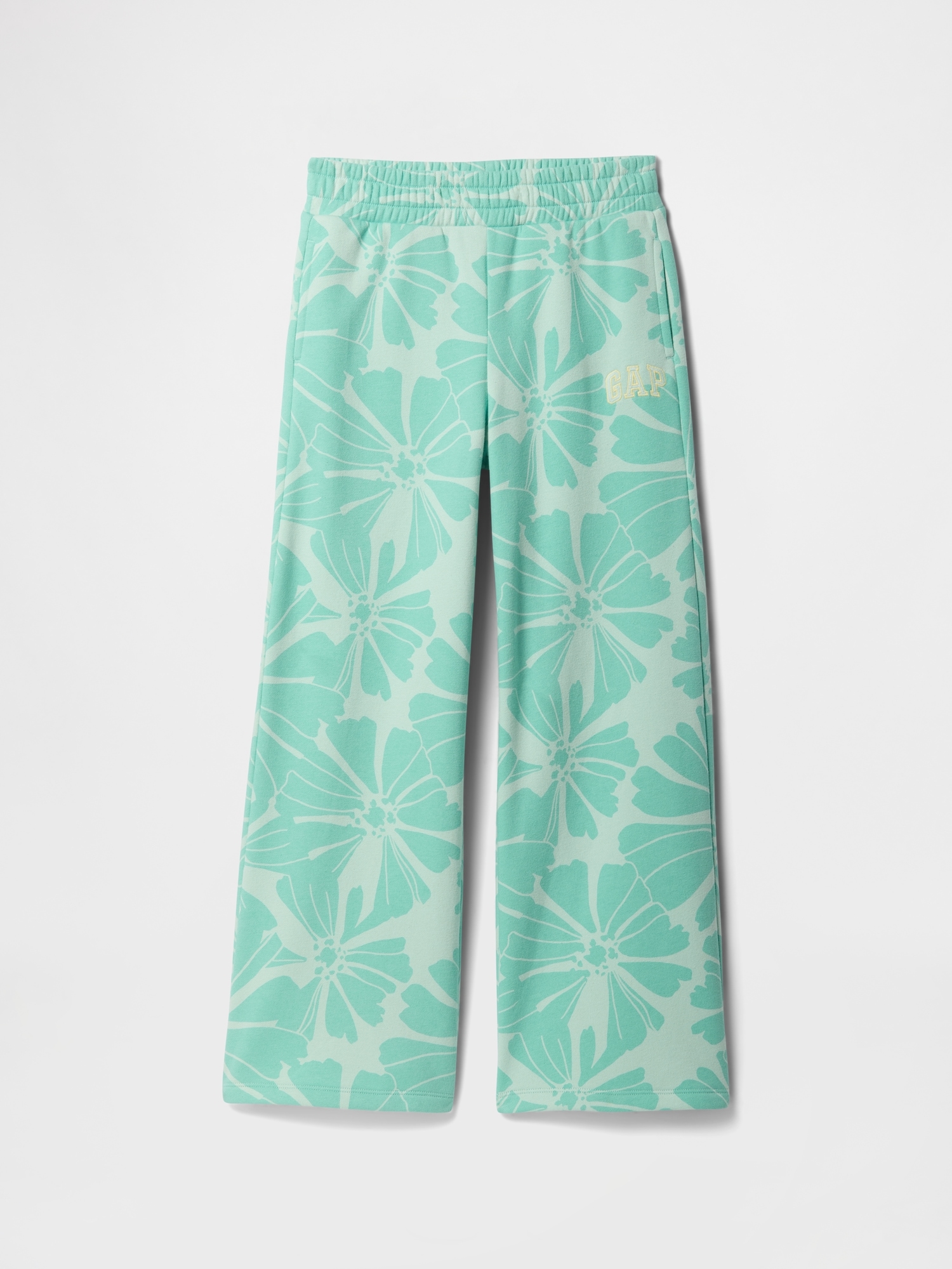 Kids Relaxed Gap Logo Wide-Leg Pants