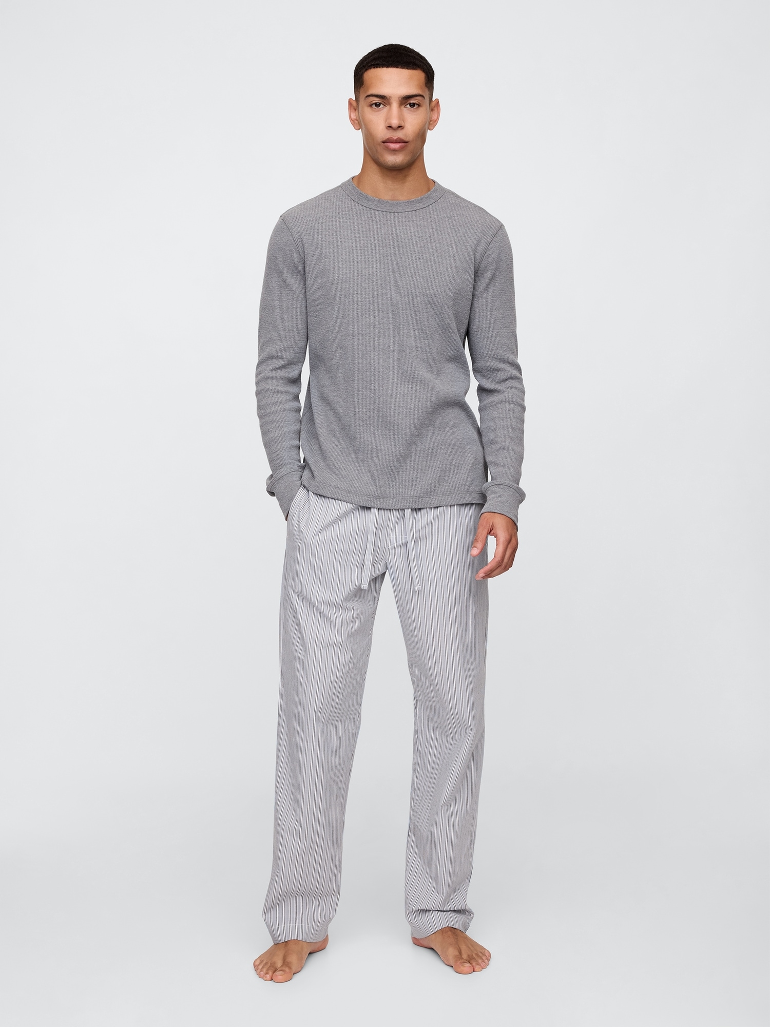 Relaxed Poplin PJ Pants