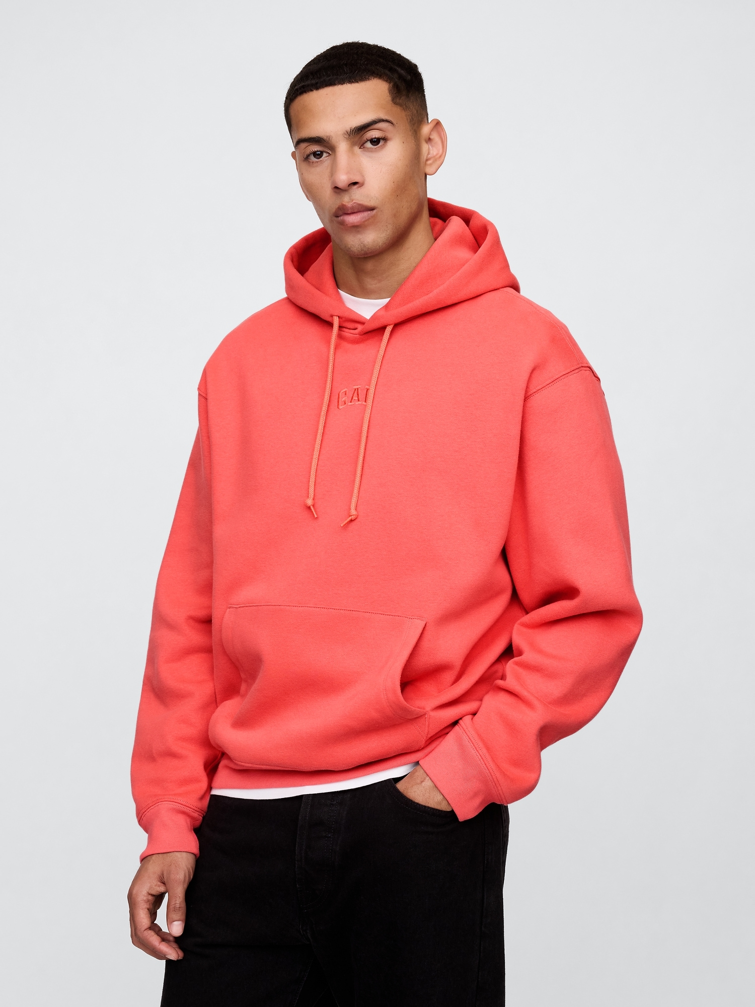 Oversized Vintage Soft Gap Mini Logo Hoodie