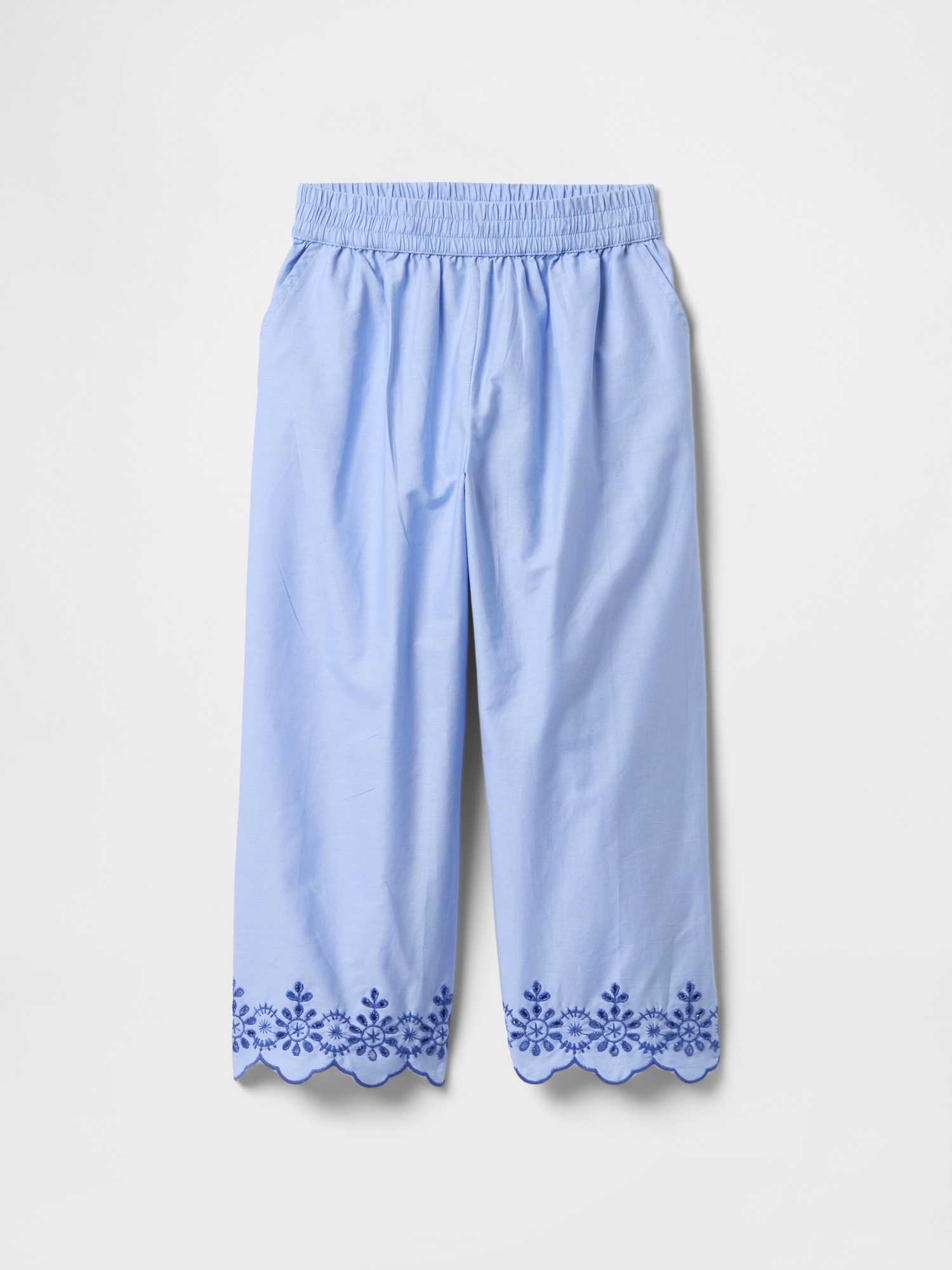 babyGap Poplin Wide-Leg Pull-On Pants