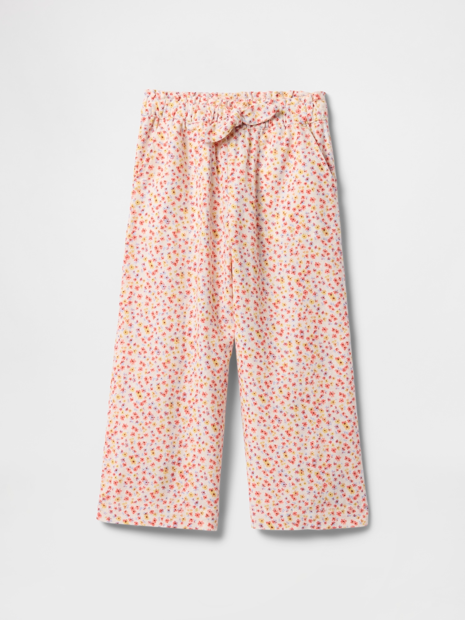 babyGap Linen-Blend Wide-Leg Pull-On Pants