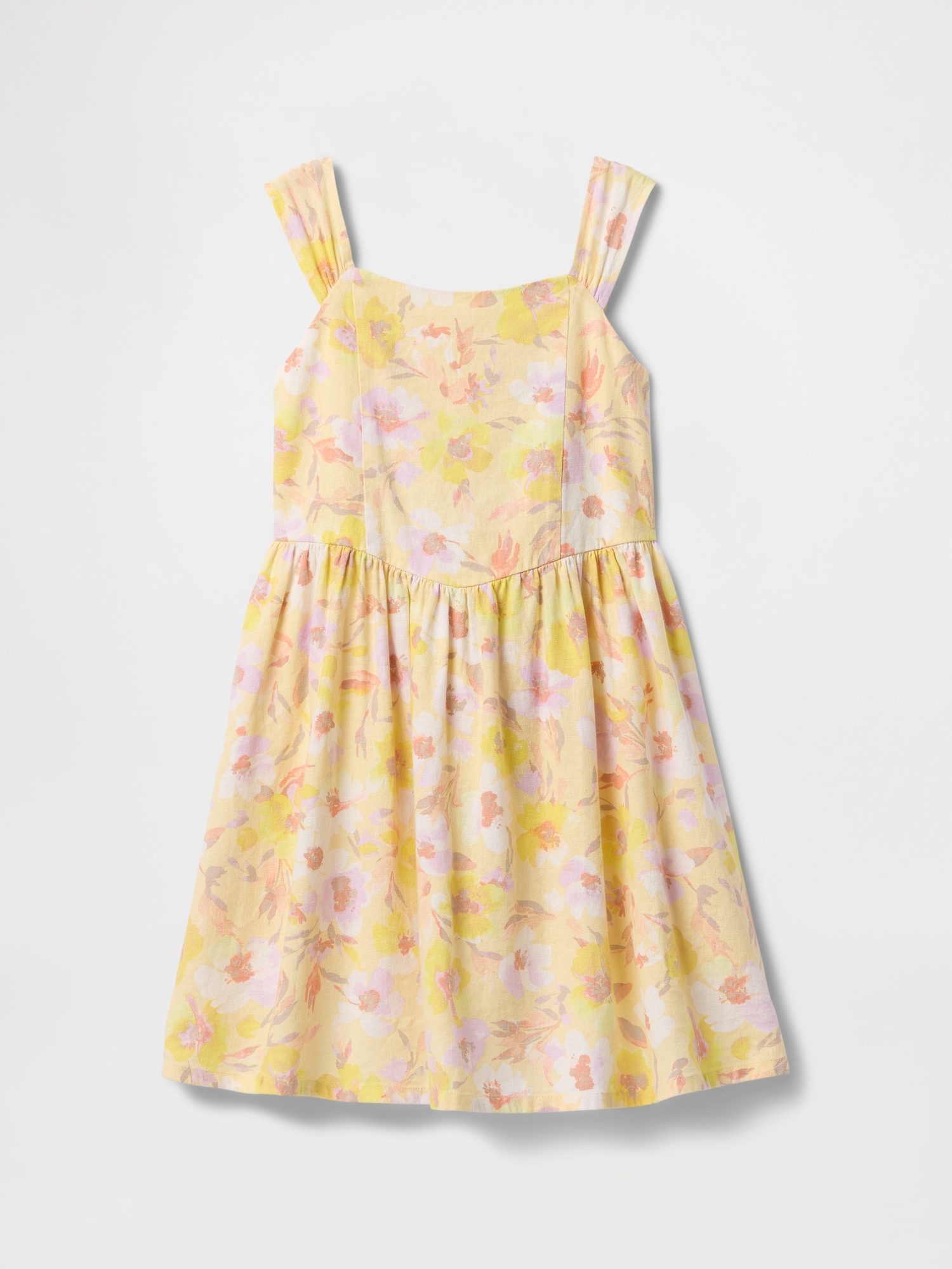 Kids Print Linen-Blend Dress