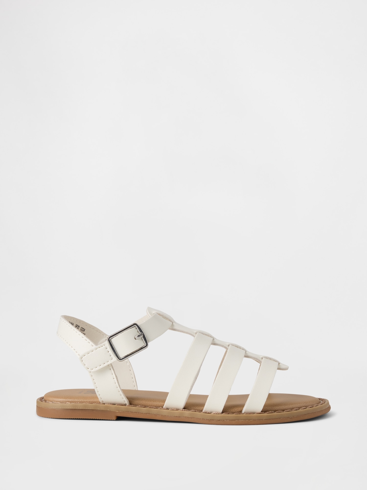 Toddler Strappy Buckle Sandals - White