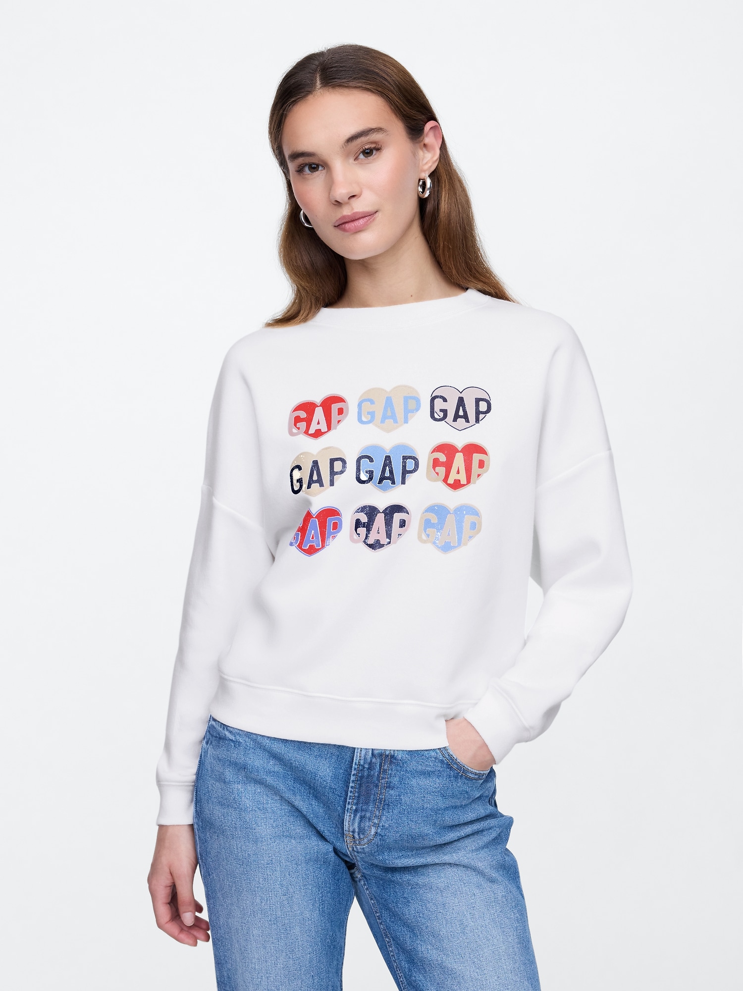 Oversized Gap Logo Sweatshirt