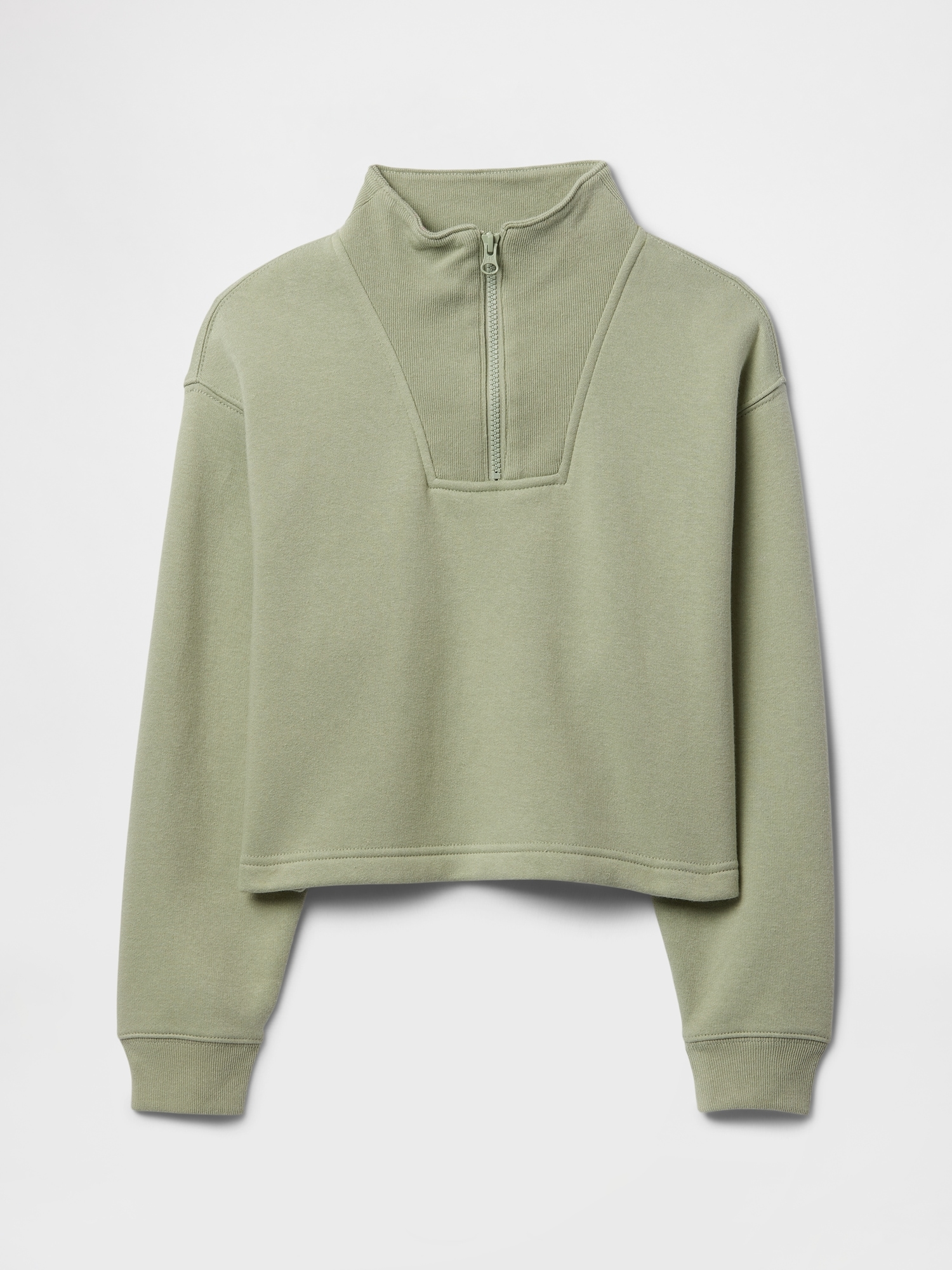 Kids Relaxed Quarter-Zip Track Sweatshirt