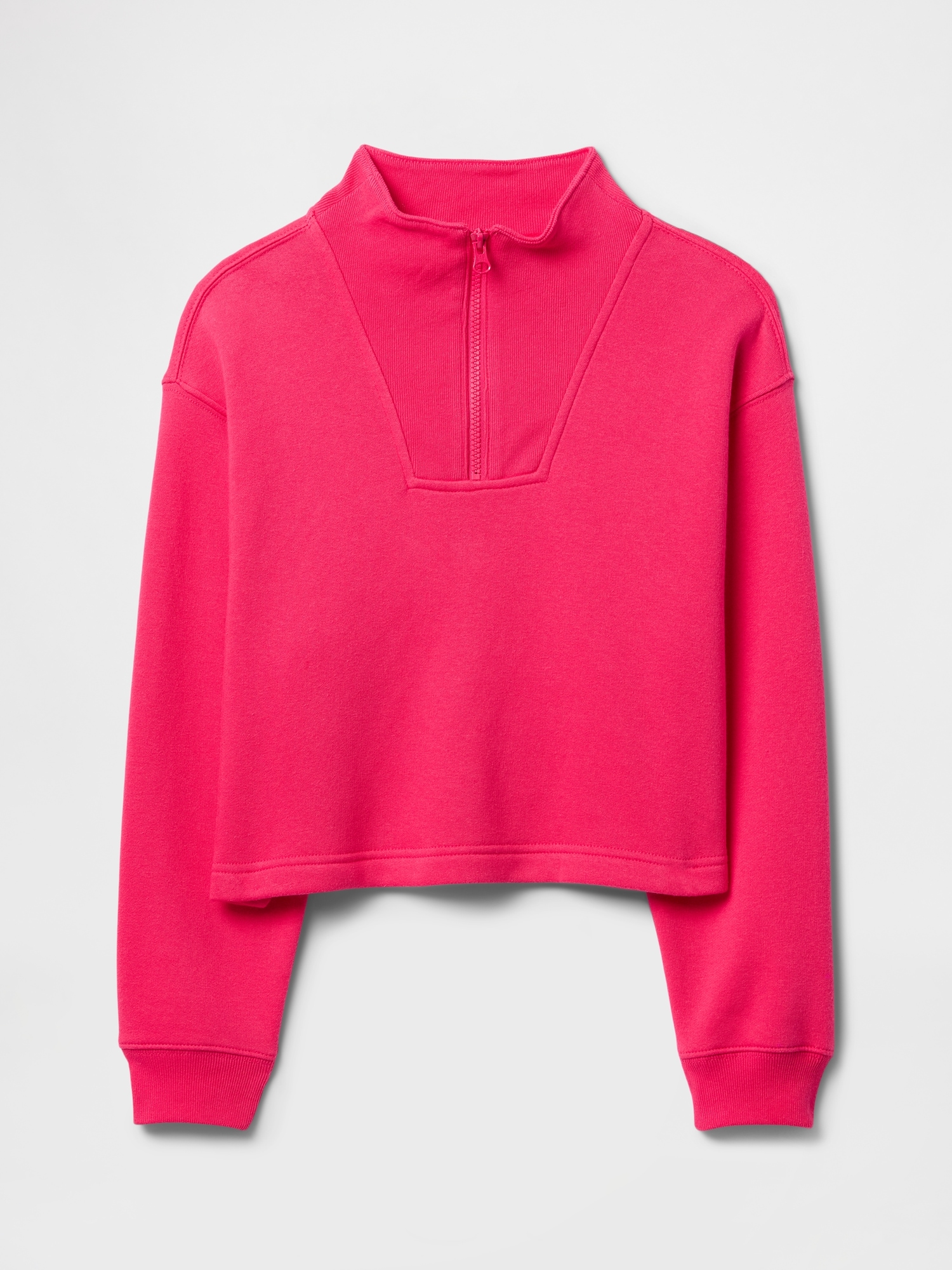 Kids Relaxed Quarter-Zip Track Sweatshirt