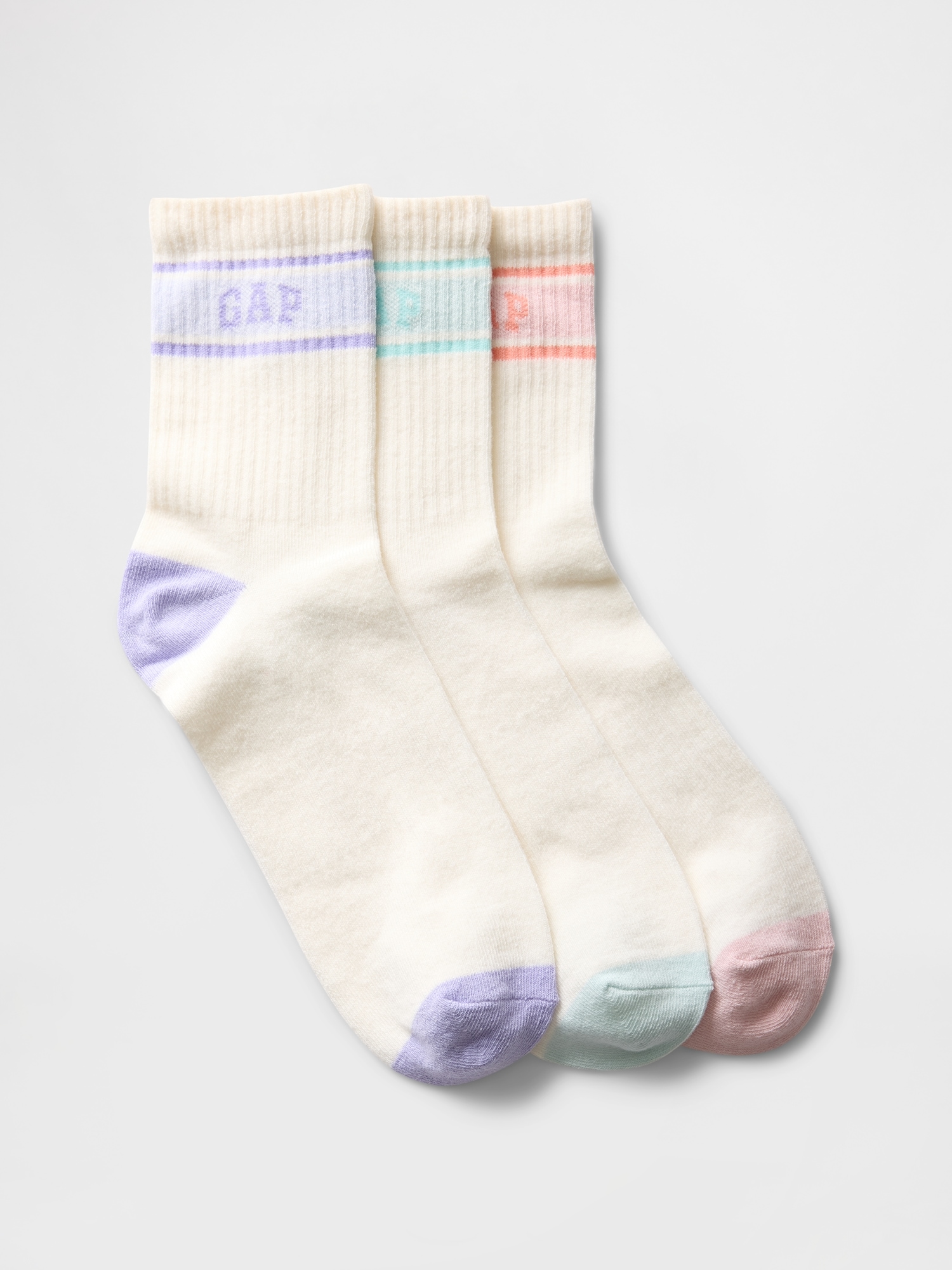 Kids Gap Logo Crew Socks (3-Pack)