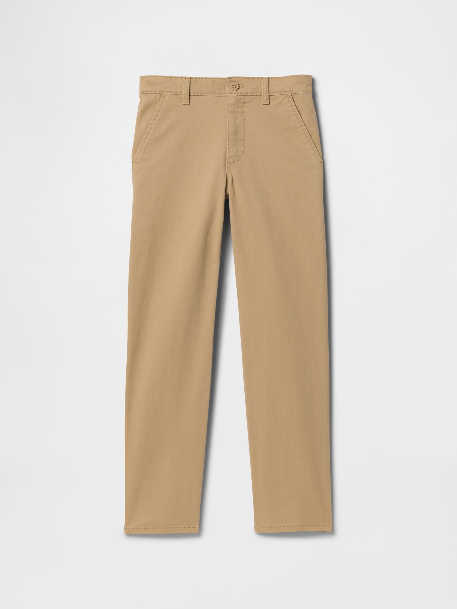 Kids Straight Uniform Chinos - Brown