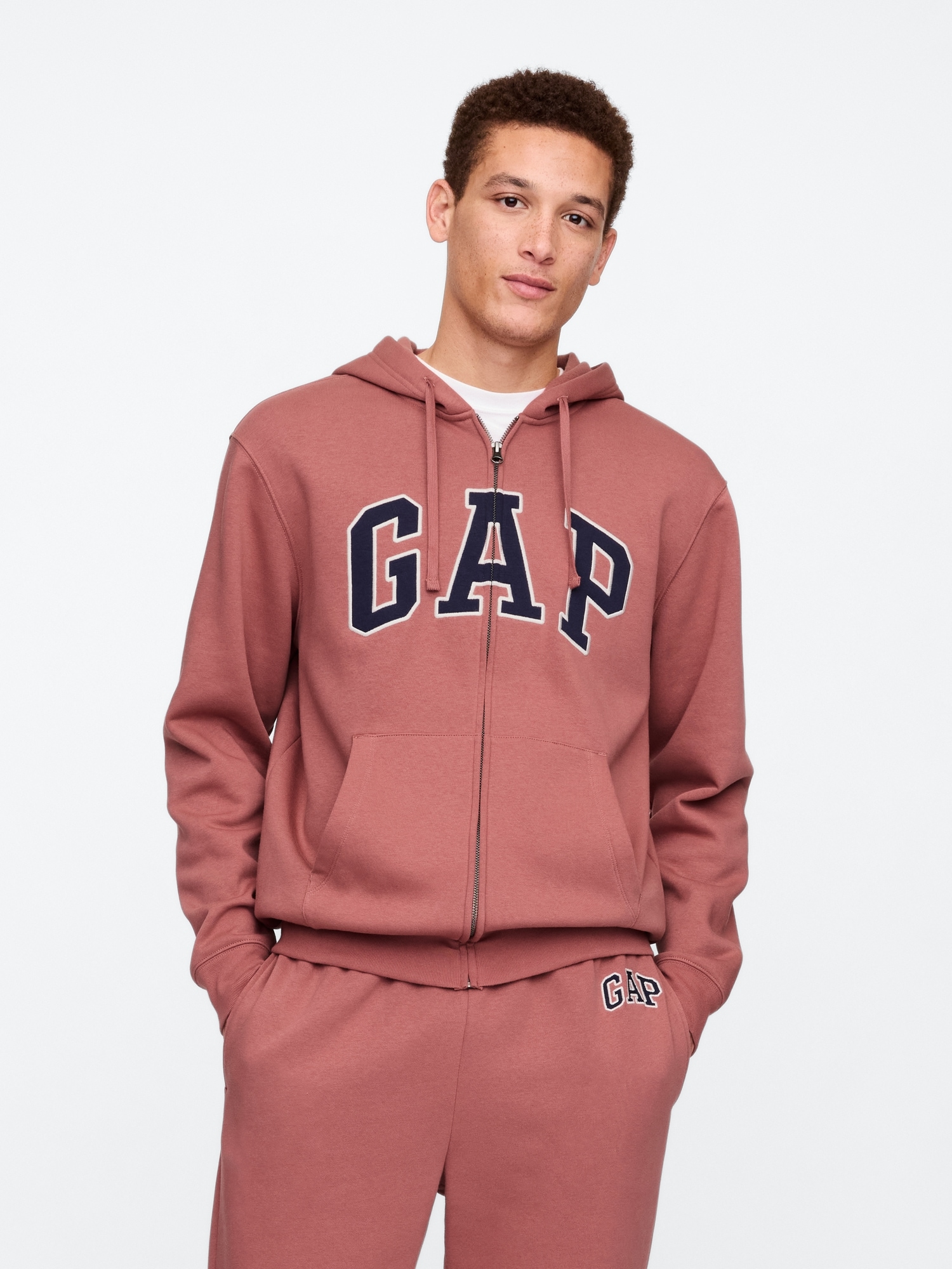 Relaxed Gap Logo Zip Hoodie