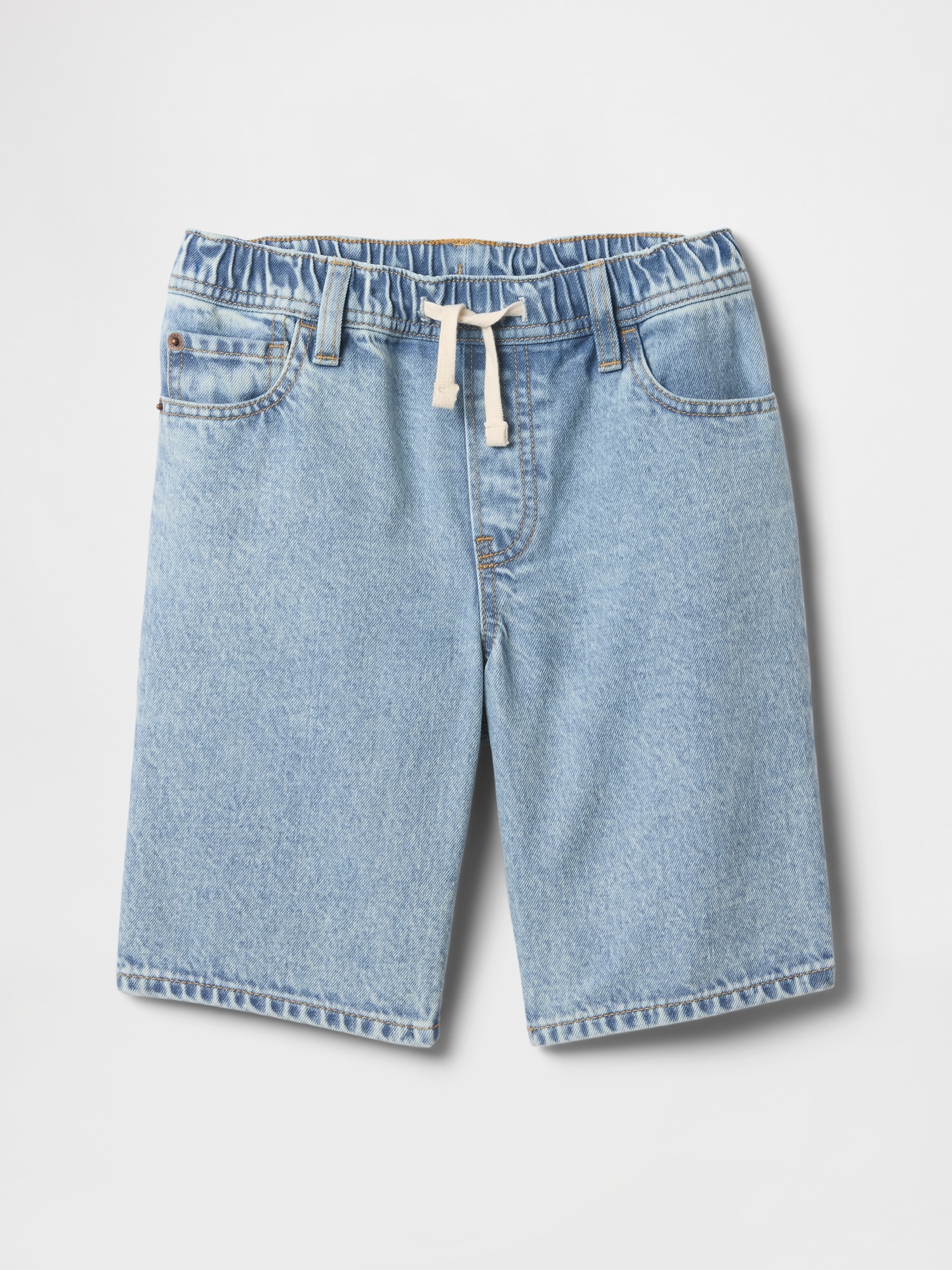 Kids Pull-On Loose Denim Shorts