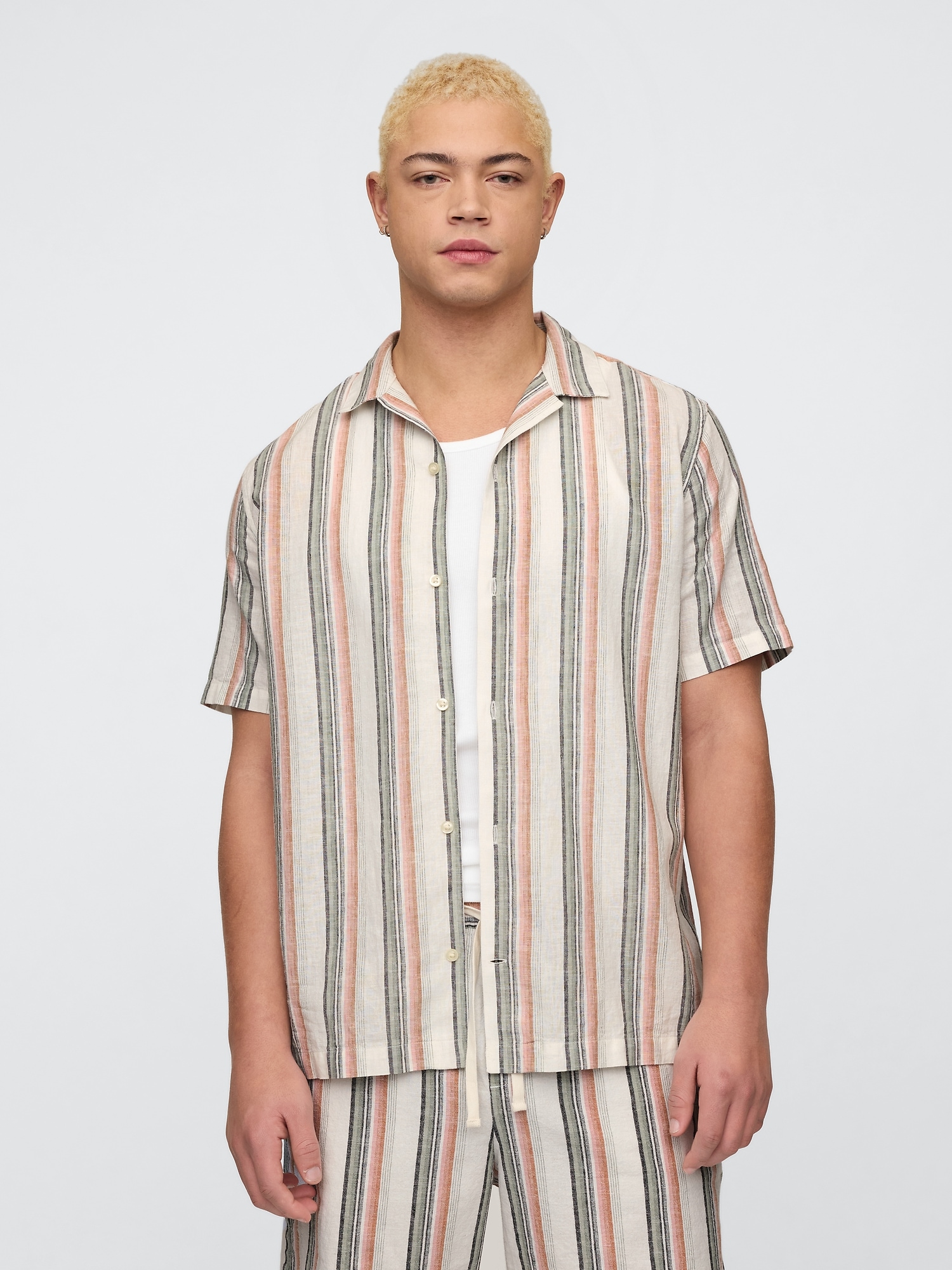 Linen-Blend Vacay Shirt in Standard Fit