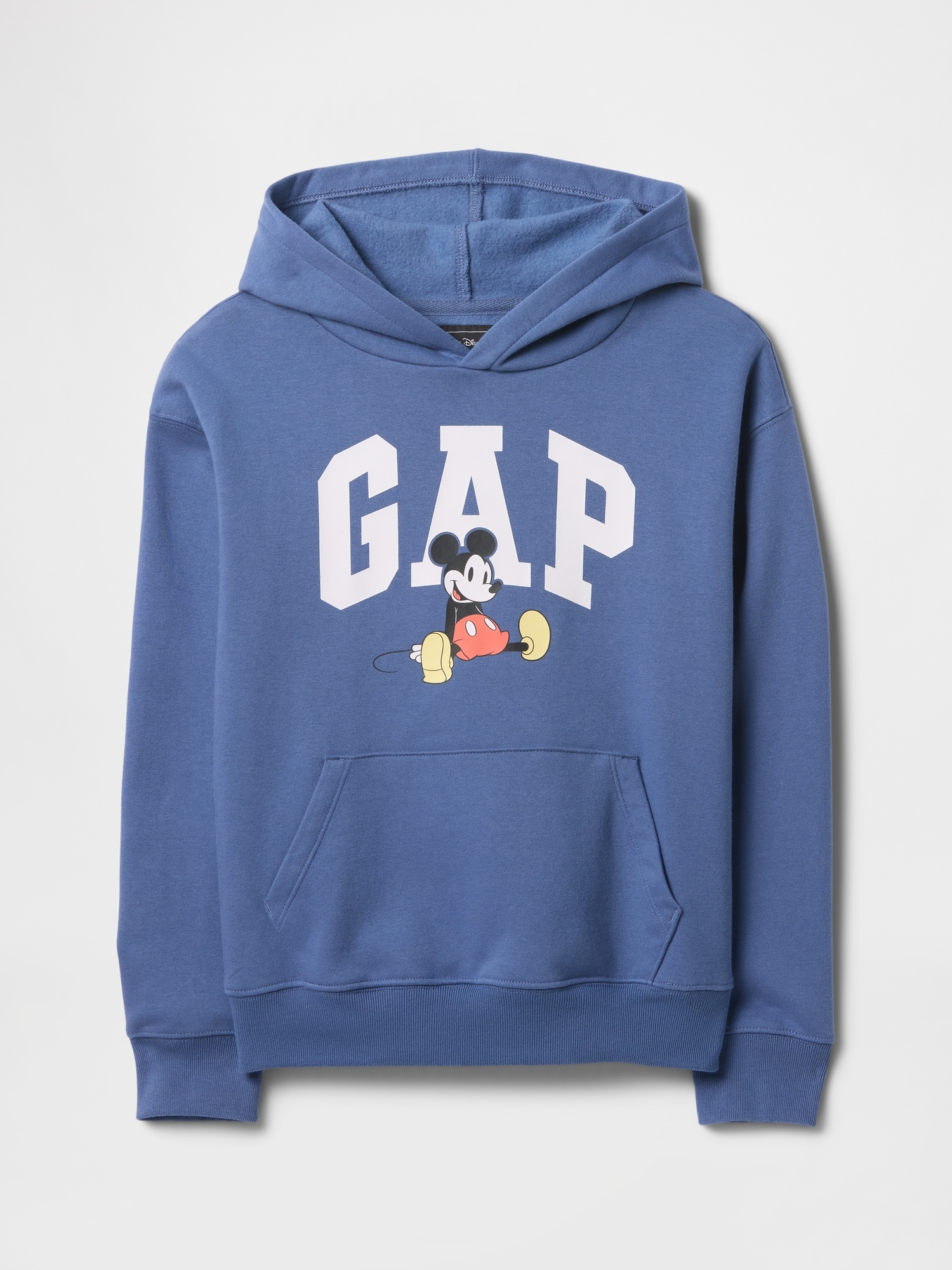 GapKids × Disney Mickey Mouse Relaxed Logo Hoodie - Blue