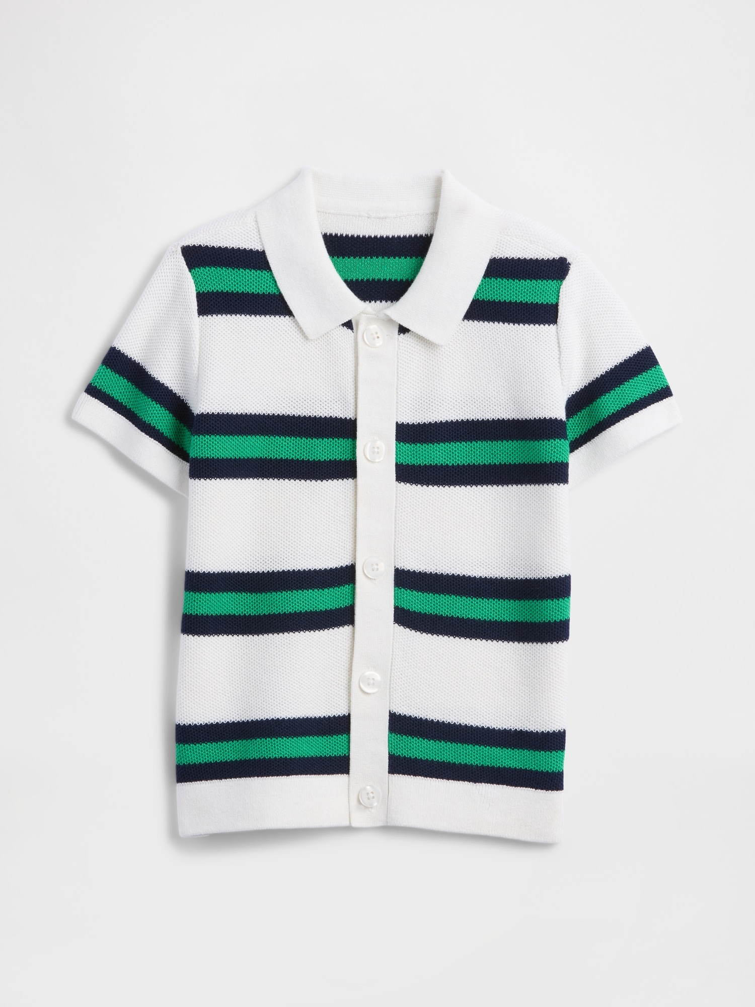 babyGap Honeycomb Button-Up Polo Shirt