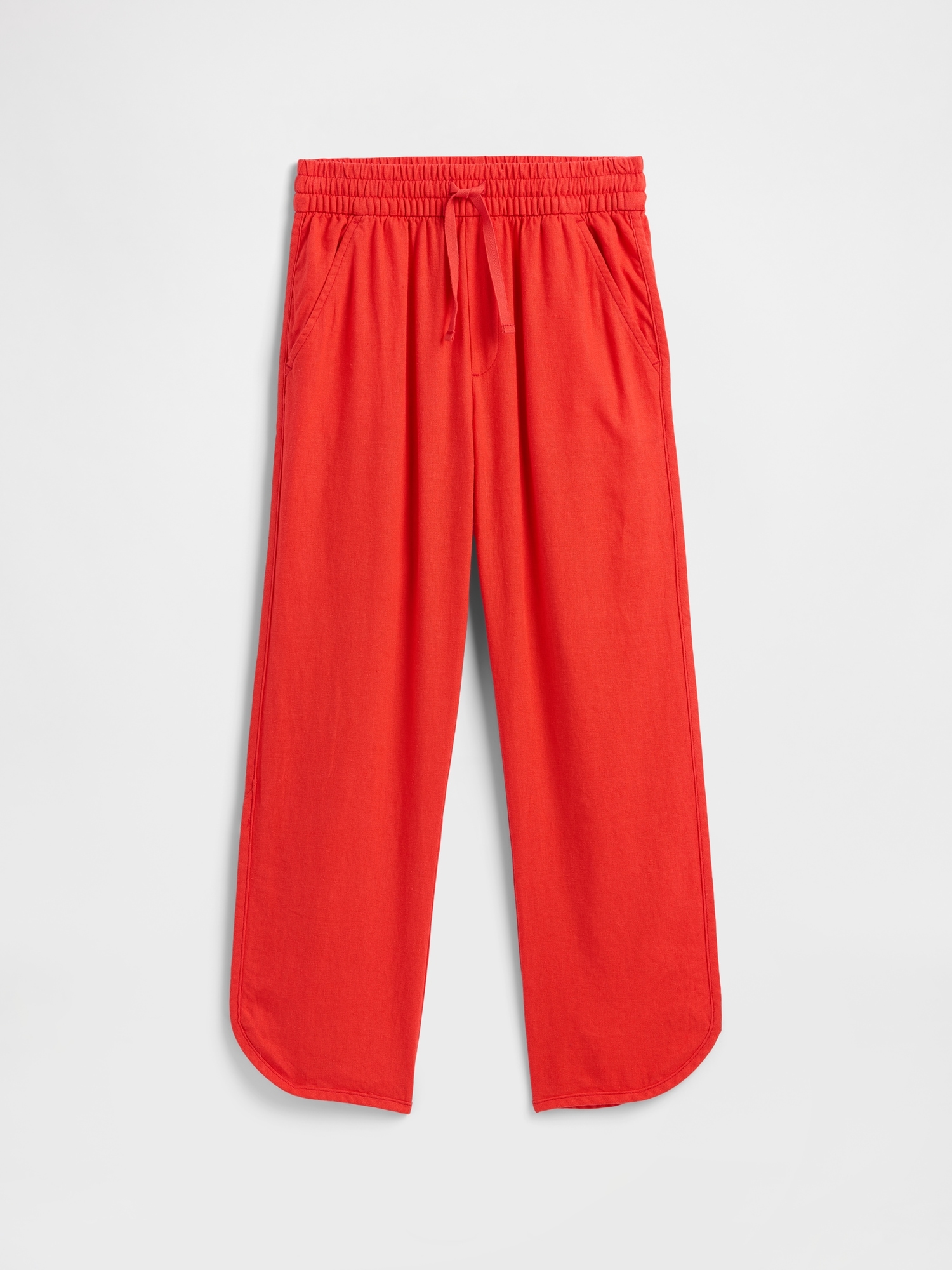 Kids Pull-On Linen-Blend Pants