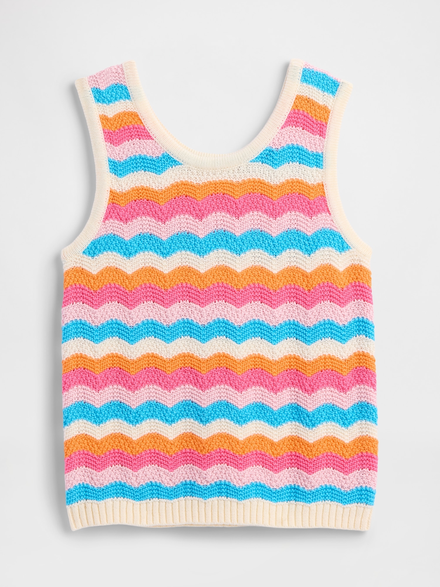 Kids Crochet Sweater Tank Top