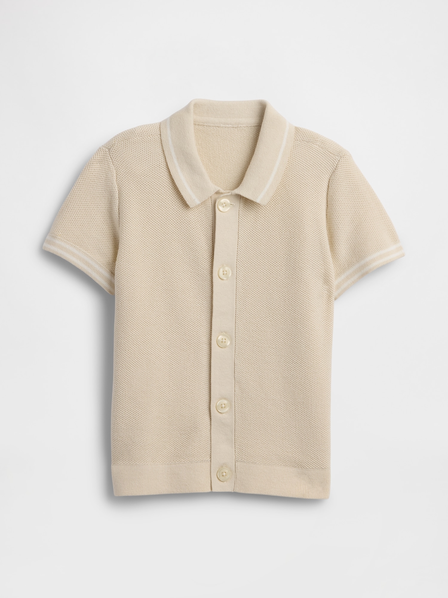 babyGap Honeycomb Button-Up Polo Shirt