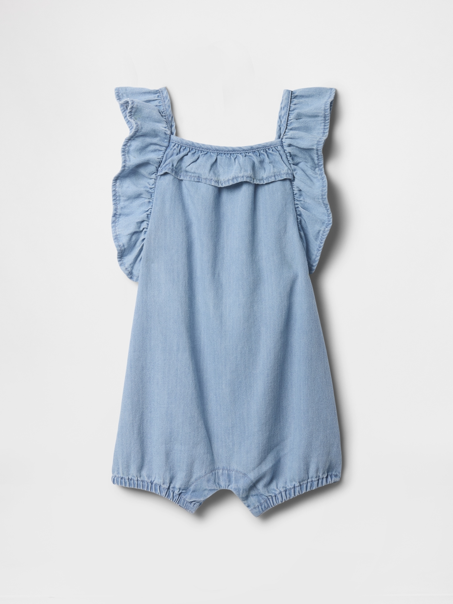 Baby Denim Ruffle Romper