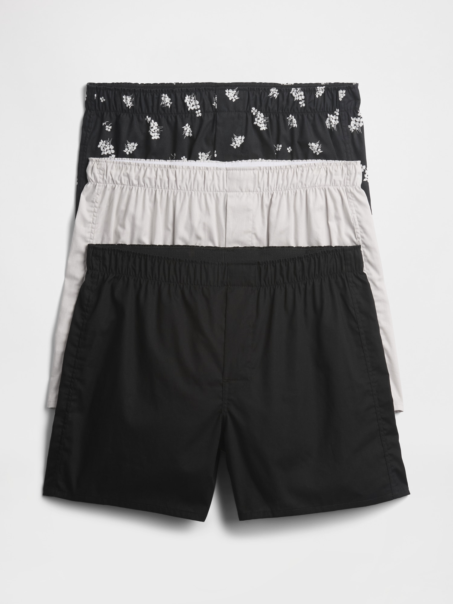 4" Boxers (3-Pack) - Black