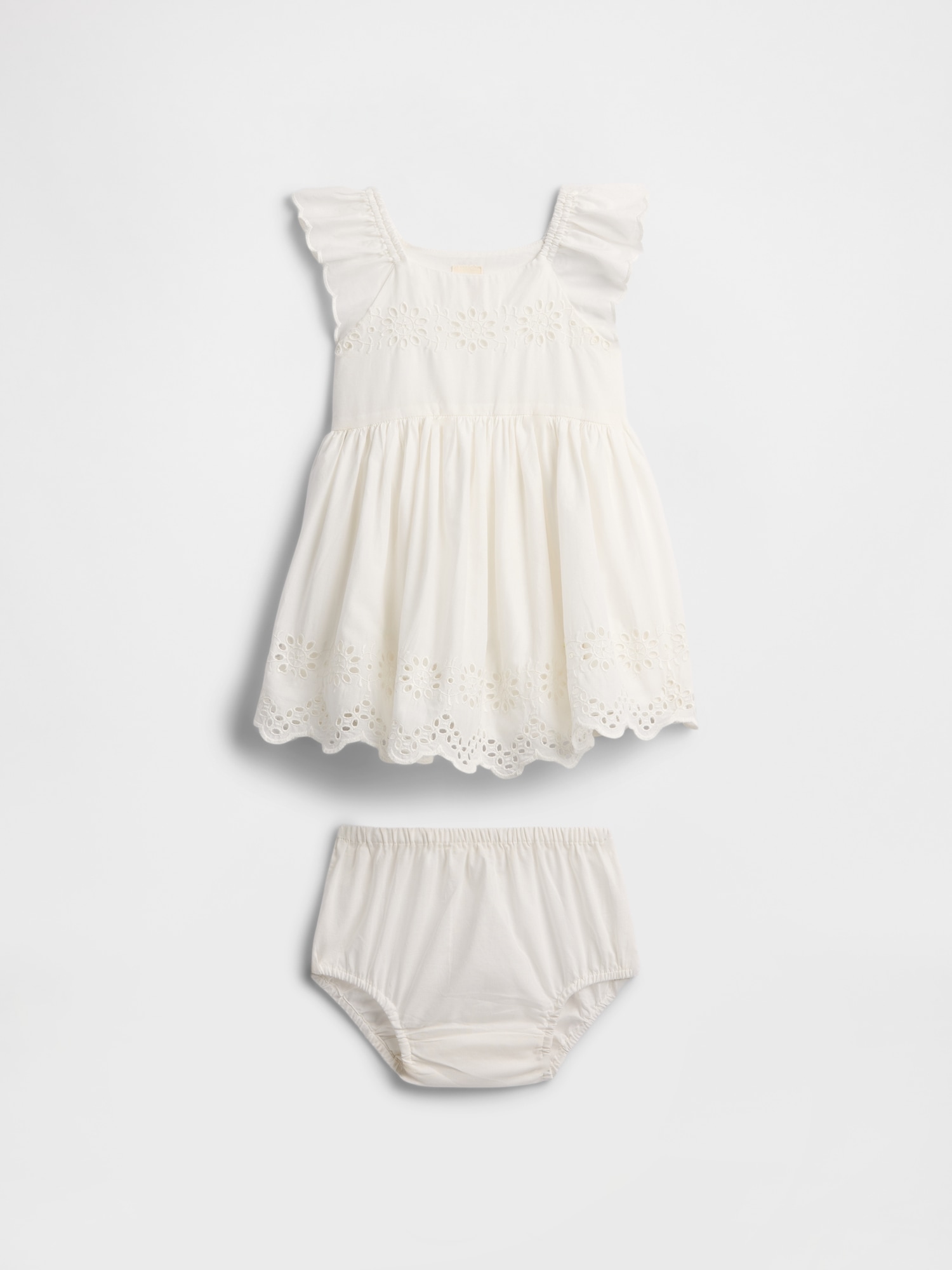 Baby Eyelet Two-Piece Outfit Set