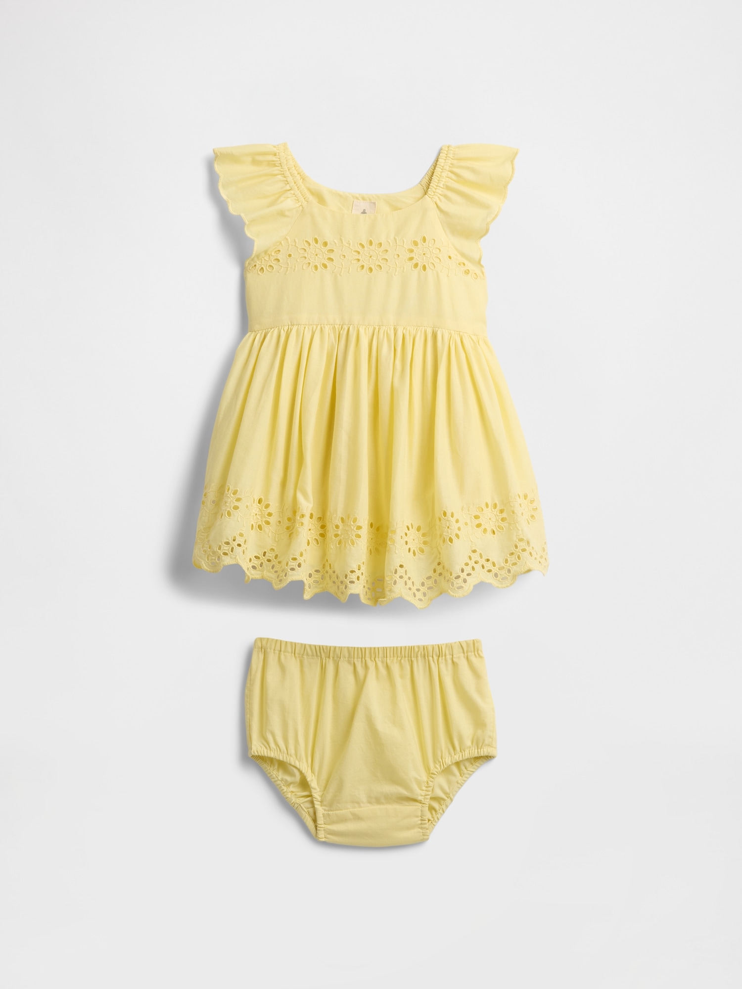 Baby Eyelet Two-Piece Outfit Set