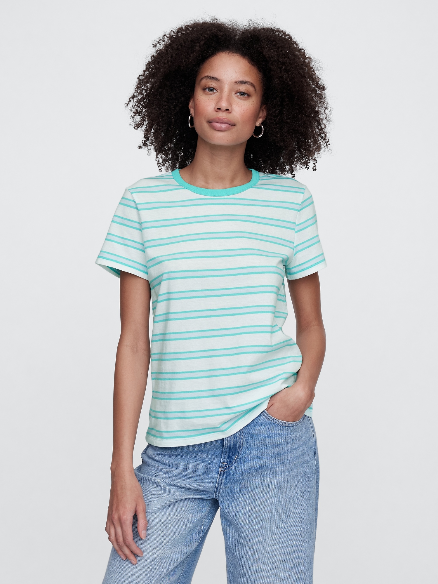 Favorite Stripe Crewneck T-Shirt