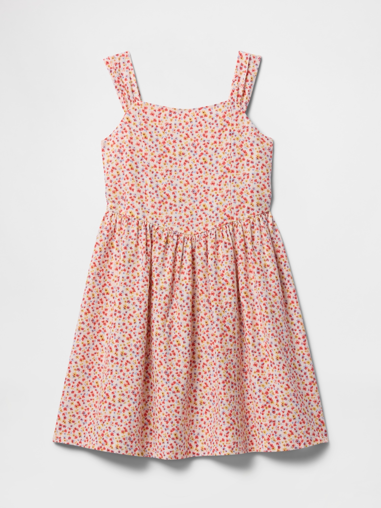 Kids Print Linen-Blend Dress - Multi